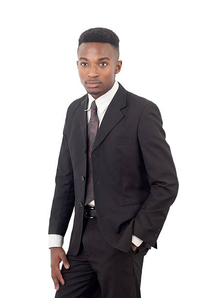 istock businessman on white background, suit and tie guy 623071438