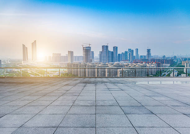 istock cityscape and skyline of nanjing from empty brick floor 623071754