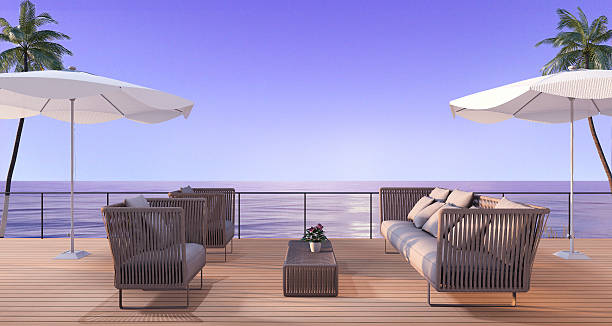 istock 3d rendering vintage beach armchair in twilight scene 623088864