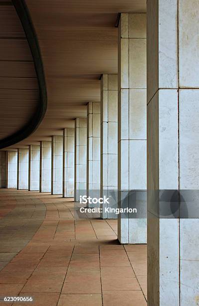 Marble Colonnade Stock Photo - Download Image Now - Architectural Column, Architecture, Ceiling