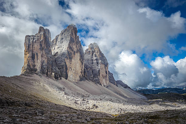 istock Three peaks. National Park Tre Cime di Lavaredo. Dolomites, Sout 623094410