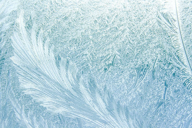 istock Abstract nature frost on glass 623100780