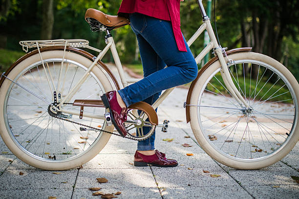 istock Close-up of a woman on bicycle 623103824