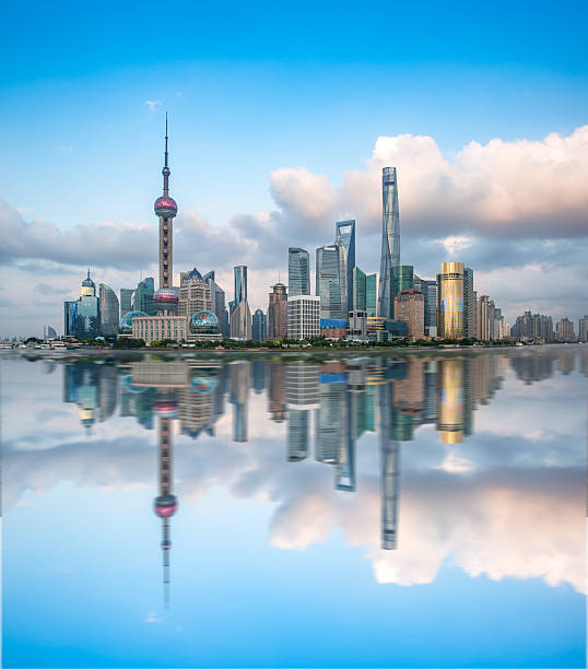istock Shanghai skyline with modern urban skyscrapers, China 623108096
