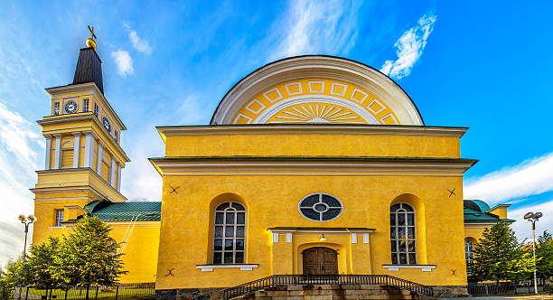 istock Cathedral  in the centre of Oulu, Finland. 623108654