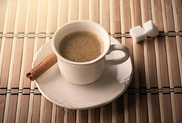 istock Cup of coffee in morning light 623111628