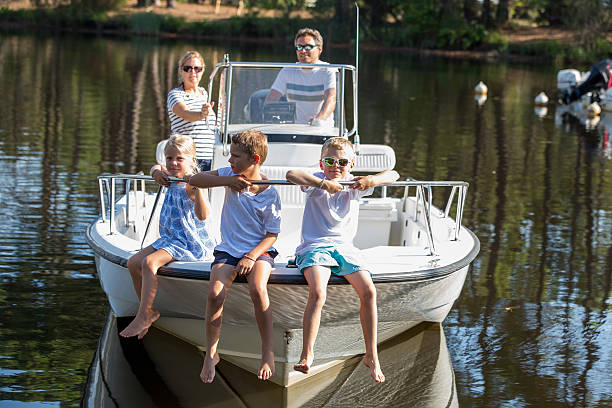 istock family enjoying a summer day on a boat 623112098