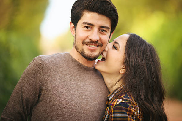 istock Portrait of a young happy couple 623113708