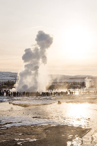 istock Golden circle Geysir area in Iceland 623115748