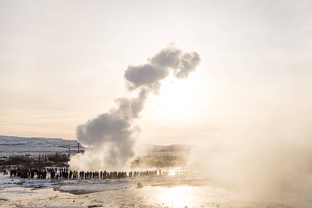 istock Golden circle Geysir area in Iceland 623115784