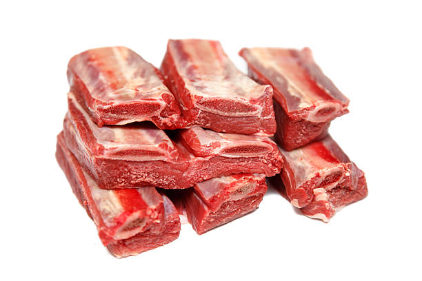 istock Ribs raw beef sliced to pieces. Insulated. 623117034