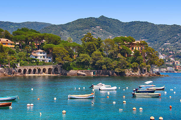 istock Sea coast of Rapallo, Italy 623117346