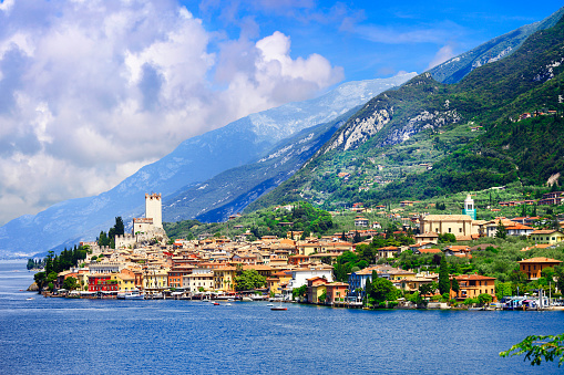 lago di Garda, pictorial Malcesine town. Italy