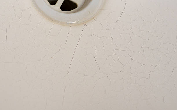 Cracked sink stock photo