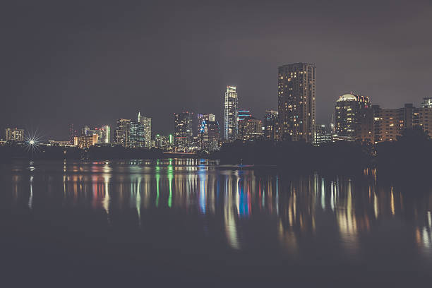 istock Austin Texas Downtown Skyscrapers Skyline Panorama Cityscape at Night 623120778