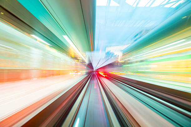 istock Speed motion in urban highway road tunnel 623121128