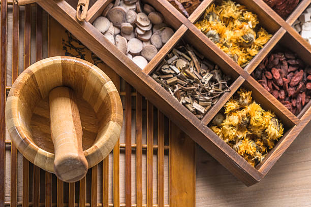istock Chinese Herbal Medicine in box 623126702