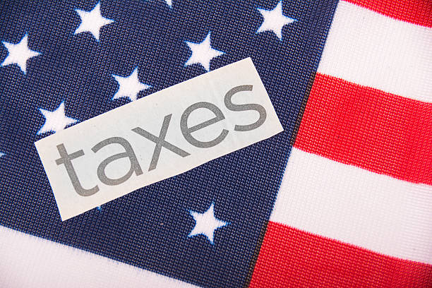 istock Taxes American Flag 623126784
