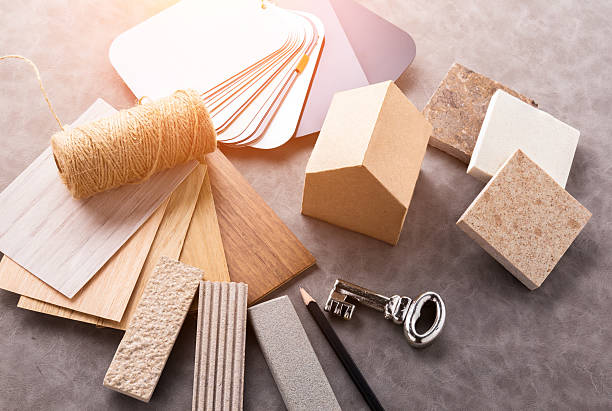 istock house design concept with house paper mockup model and material 623173632