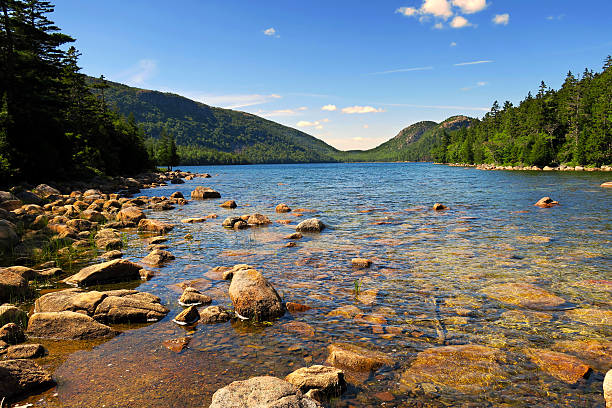 jordan pond - jordan imagens e fotografias de stock