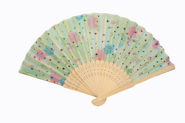 istock Chinese folding fan isolated on white background 623175130