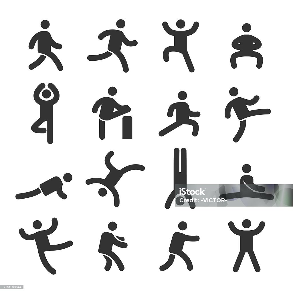 Human Action Icons Set - Acme Series View All: People stock vector