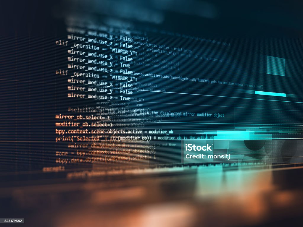 Programming Code Abstract Technology Background Of Software Deve Stock ...