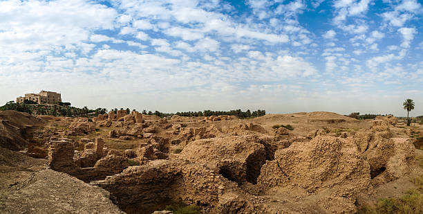 istock Panorama Babylon and Former Saddam Hussein Palace ruins, Iraq 623184512