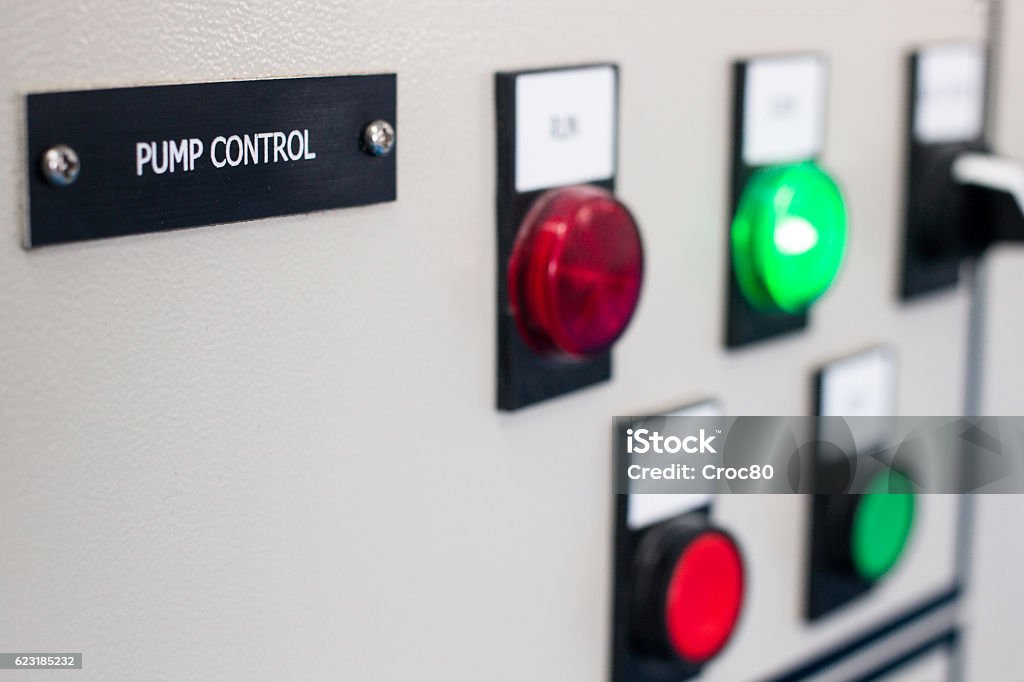 Pump Operate Button Pump Control Panel Stock Photo - Download Image Now - Control Panel ...