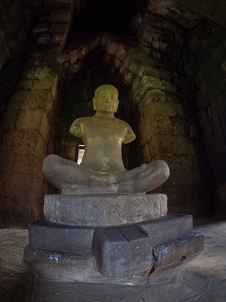 istock Statue of Jayavarman VII at Phimai historical park. 623185306
