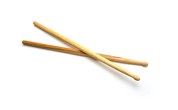 istock Old drumsticks close up isolated on a white background 623186566