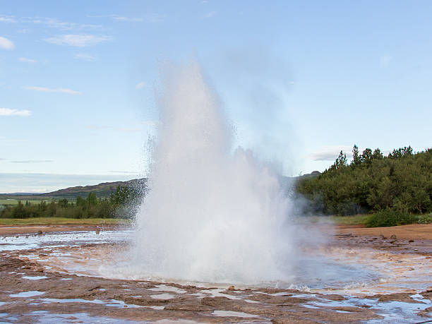 istock Strokkur eruption in the Geysir area, Iceland 623189590