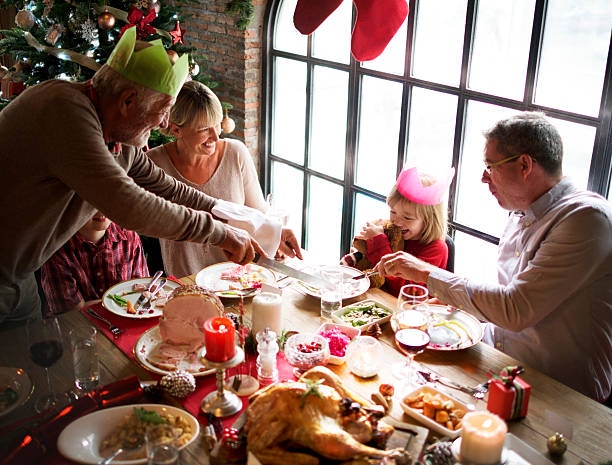istock Family Together Christmas Celebration Concept 623195458