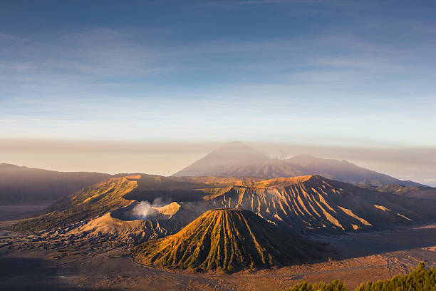 istock Mount Bromo blue sky day time nature landscape background 623198188