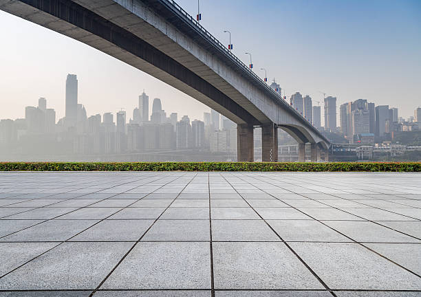 istock Empty floor and modern city skyline in chongqing,china 623200008