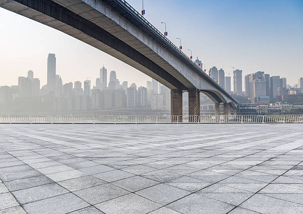 istock Empty floor and modern city skyline in chongqing,china 623200138