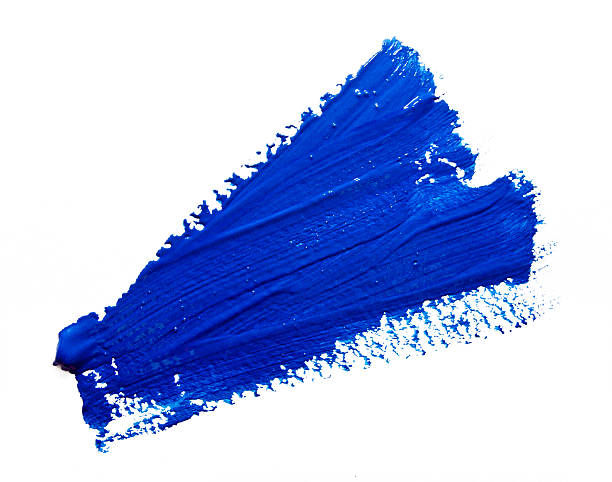 istock Blue strokes of the paint brush isolated 623205438