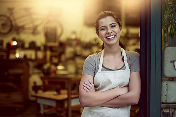 istock Running her cafe with confidence and a can do attitude 623210586
