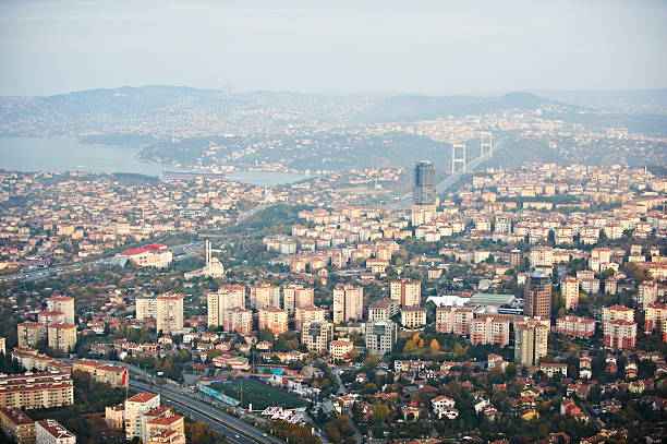 luftbild von istanbul - upperdeck view fotos stock-fotos und bilder