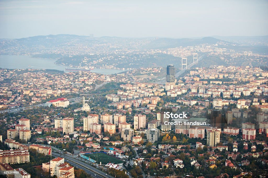 Aerial view of  Istanbul Istanbul Stock Photo