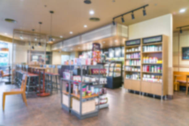 istock Blurred view of a coffee shop 623212330
