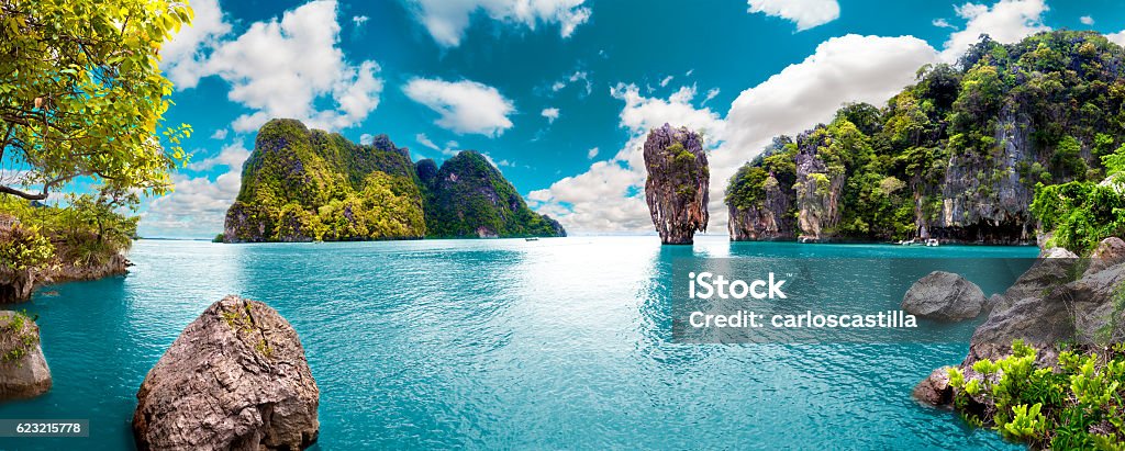 Scenic landscape.Seascape Scenery Thailand sea and island .Adventures and travel concept Thailand Stock Photo