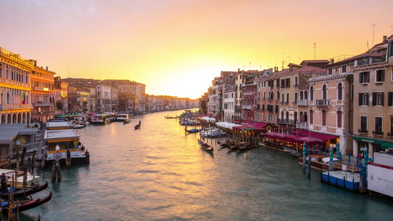 View of gondola boat service customer