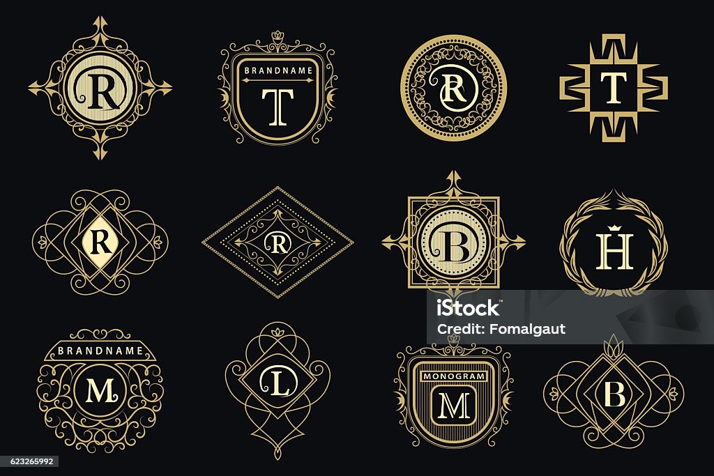Executive Monogram Monogram Design Elements Graceful Template Elegant Business Emblem ...
