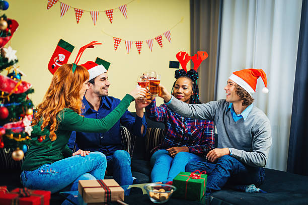 istock Christmas spirit makes us happy and cheerful 623266086