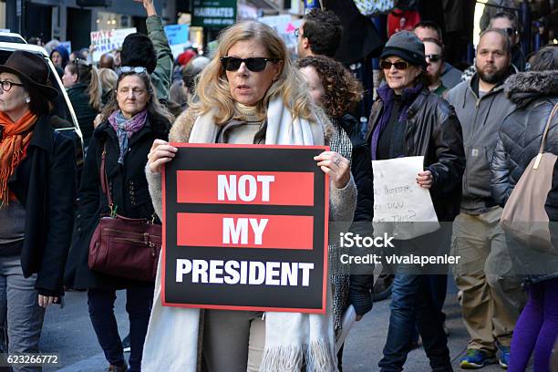 New York City Stock Photo - Download Image Now - Donald Trump - US President, Protest, Women