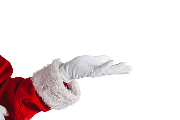 istock Santa claus making hand gesture against white background 623283760