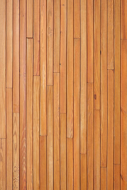 istock Wood plank brown texture background golden teak Thailand. 623284752