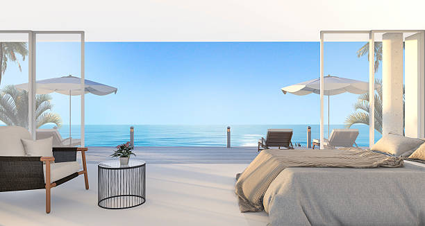 istock 3d rendering wonderful bedroom  in summer 623285206