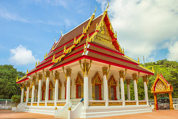 istock Thailand temple  is beautiful with blue sky 623286088